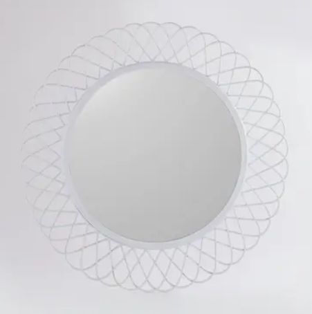 Glass Wall Mirror, Color : Silver