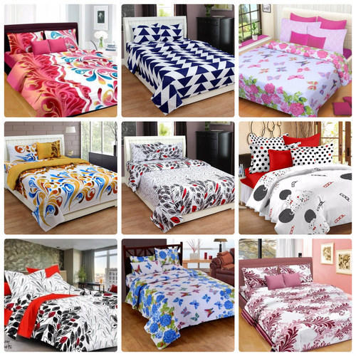 Printed Cotton bed sheets, Size : Standard