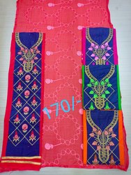 Cotton Batik Dress Material, Width : 44-45'