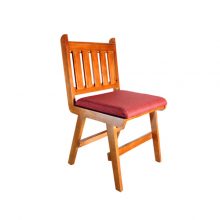 Polished Wood Antique Chair with Cushion, for Home, Hotel