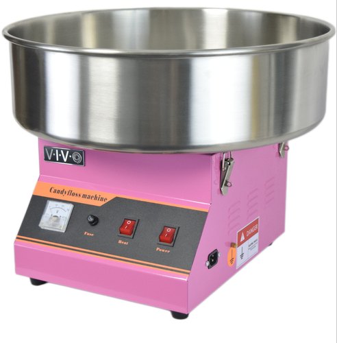 Candy Floss Machine, Color : Brown, Light White, Silver