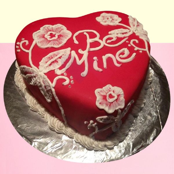 Be Mine Valentine Chocolate Cake, Packaging Type : Paper Box