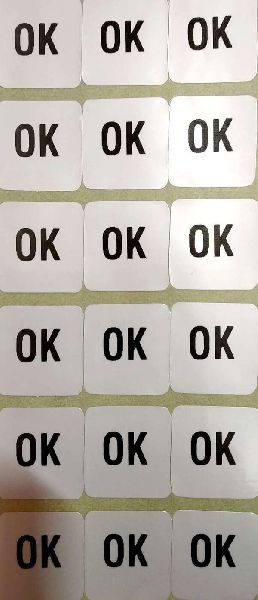 Ok Printed Label
