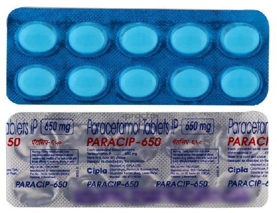 Paracetamol Tablets, for Fever Use, Packaging Type : Pouches