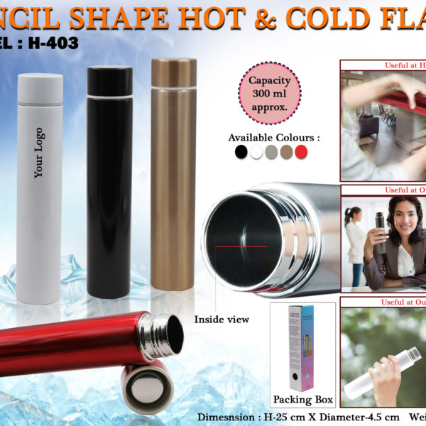 Pencil Shaped Hot and Cold Flask