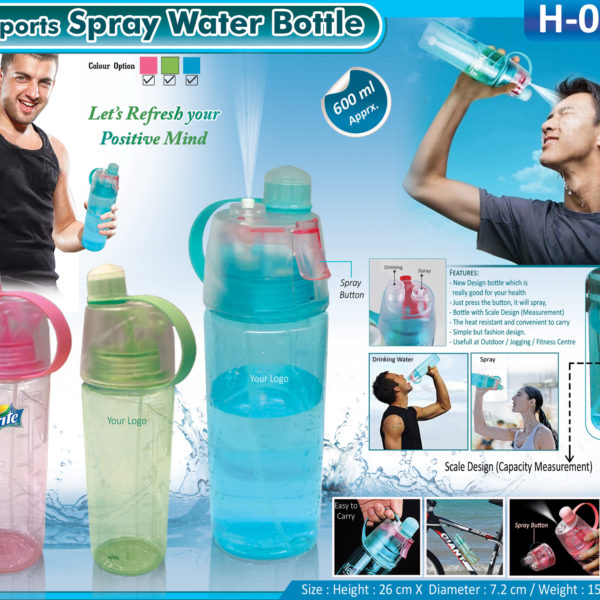 Spray Water Plastic Bottle