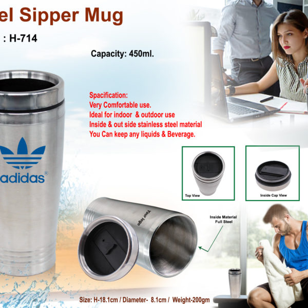 Steel Sipper Mug