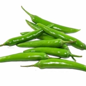 fresh green chilli