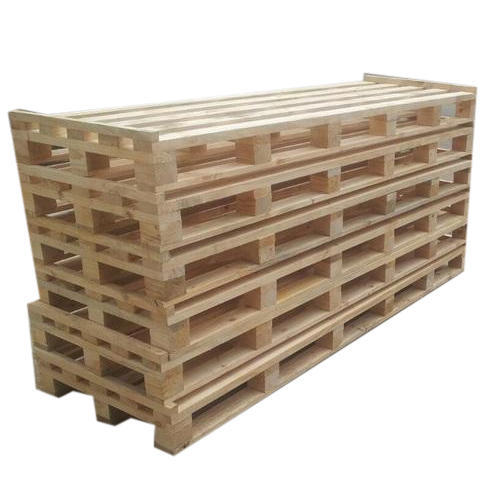 Polished Rectangular Industrial Wooden Pallets, Entry Type : 2-Way