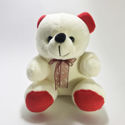 Ultra Spongy Teddy Soft Toy &ndash; White