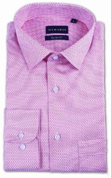Pink Geometric Printed Shirt