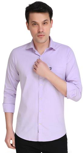 HaveLock Bird Eye Light Violet Men Slim Shirts