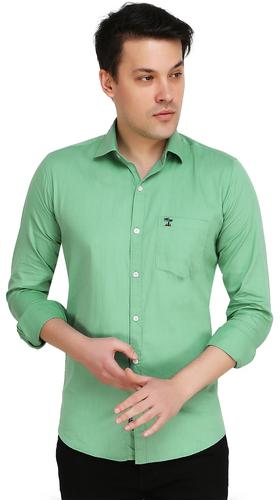 HaveLock Duster Twill Green Men Slim Shirts