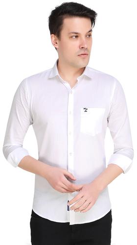 HaveLock Duster Twill White Men Slim Shirts