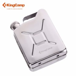 Stainless Steel Flask Jerry Can, Color : Silver