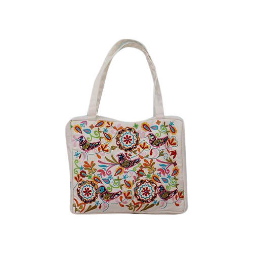 Cotton Embroidered Bags, for College, Office, Feature : Nice Look