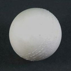 Round Leather cricket ball, Color : White