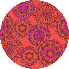 Round Plastic Designer Table Mats, Pattern : Printed