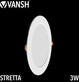 3W Stretta Circular Ultra Slim Recessed Panel