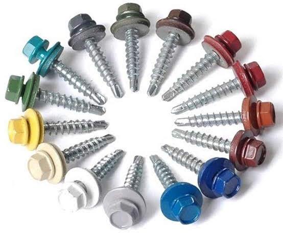 Stainless Steel Roofing Nuts And Bolts, Color : Silver