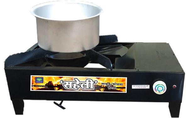 Saheli lakud shegadi wood stove, for Home, Hotel, Restaurant, Color : Black