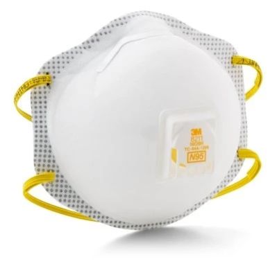 3M 8511 N95 Respirator Mask, Packaging Type : White