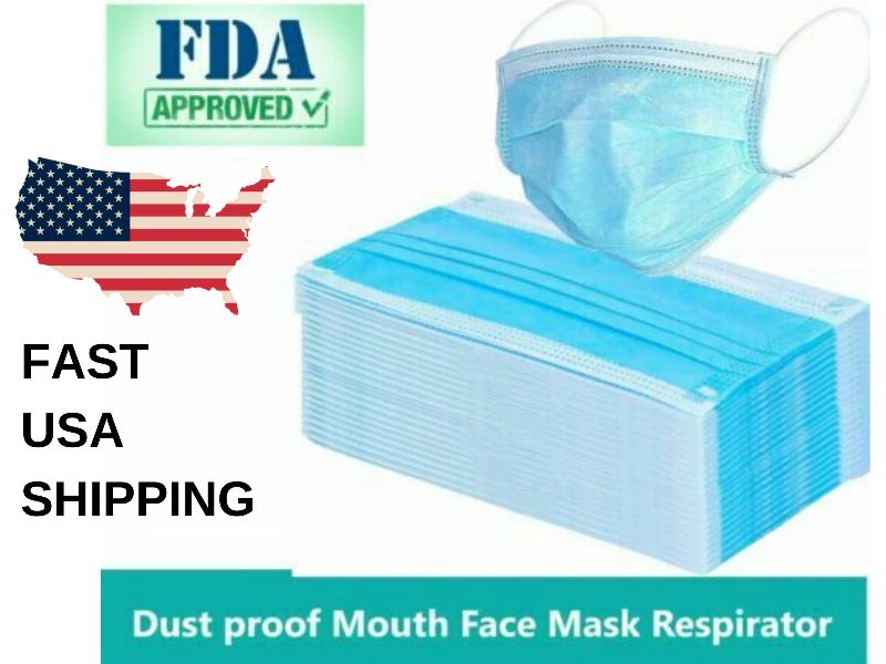 Disposable face mask, Packaging Type : Blue