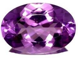 Oval Amethyst Gemstone, Color : Purple