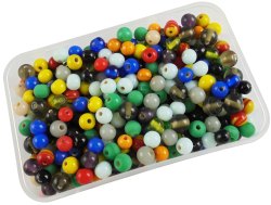 Round Glass Beads Mix