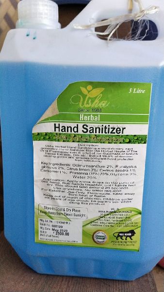 5 Ltr Hand Sanitizer, Feature : Hygienically Processed