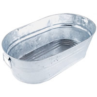 Non Polished Galvanized Bucket, Color : Grey, Silver