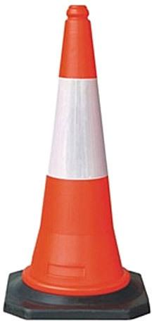 PVC Road Safety Cone, Color : Red