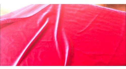 Red Plain Velvet Fabric, Packaging Type : Roll