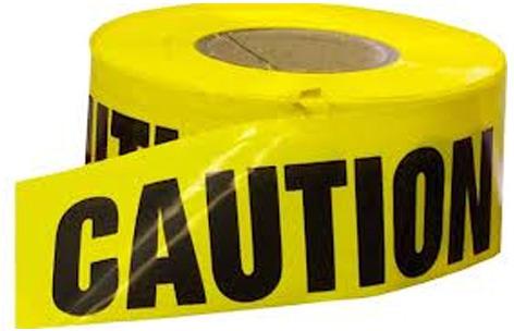 Caution Tape, Color : Yellow