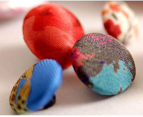 Round Fabric Button