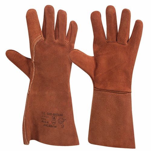 Leather Brown Welding Gloves