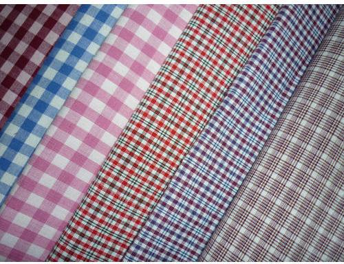 Check Cotton Fabric, Width : 58 Inch