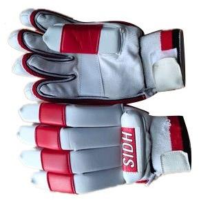 Sidh Polyester Batting Gloves, Color : White Red