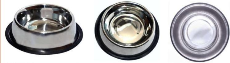 Stainless steel dog bowls