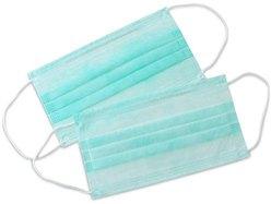 3 Ply Surgical Mask, Color : Blue, Green