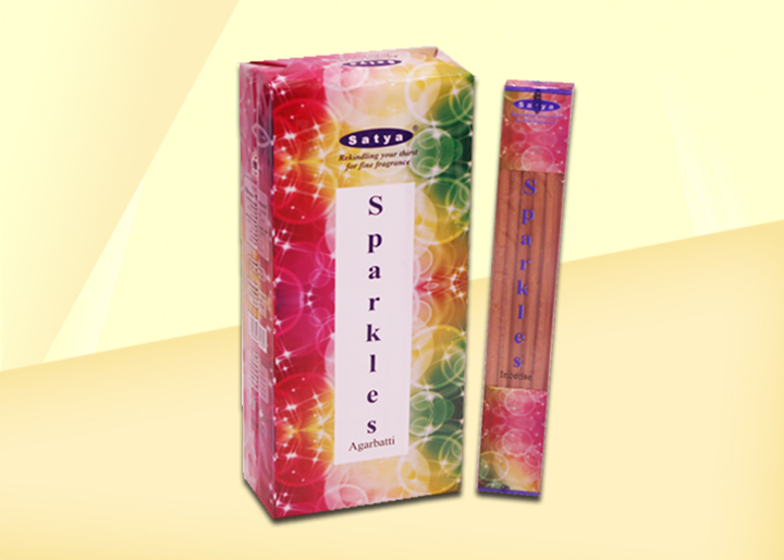 Multiweight Bamboo Satya Sparkles Incense Sticks, for Anti-Odour, Church, Office