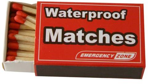 Wood Water proof matches, Packaging Type : Box