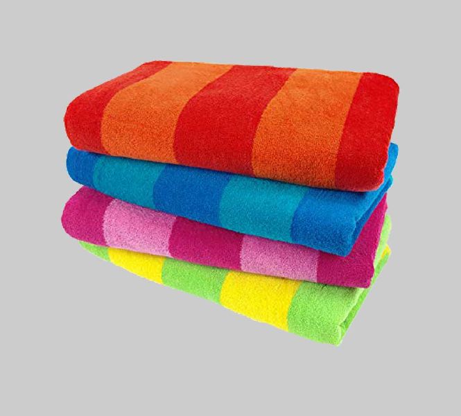 Pure Terry Cabana Towels, for Home, Pattern : Embroidered