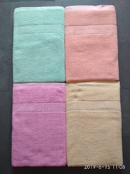 100% Cotton Plain Towel, Size : 50x70 CM