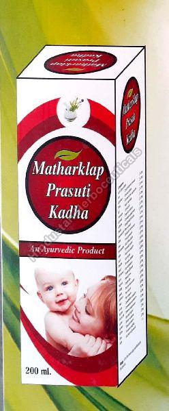 Matharklap Prasuti Kadha Syrup, Form : Liquid