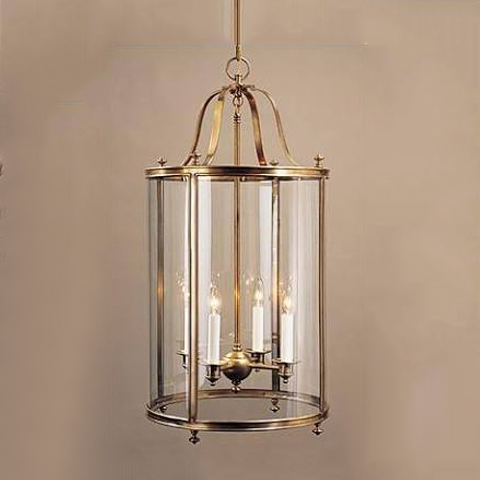 Polished Plain Glass Hanging Lantern, Size : Standard