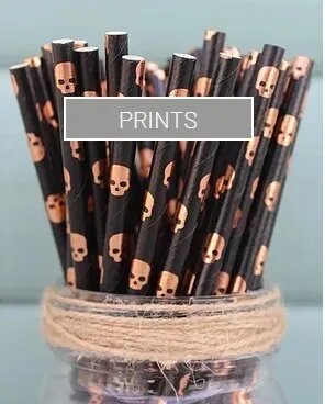 Printed Paper Straw, for Event Party, Length : 7 Inches