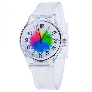 Kids White Wrist Watch, Display Type : Analog, Digital