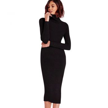 Plain Ladies Knitted Slim Dress, Size : XL