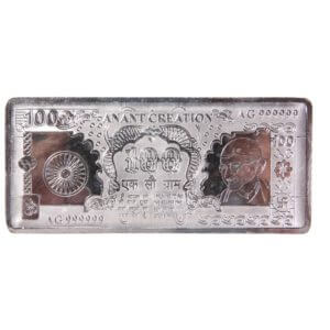 Rectangular Polished 100 gms Silver Note, for Gift